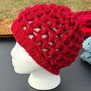 Cozy Red Knit Beanie